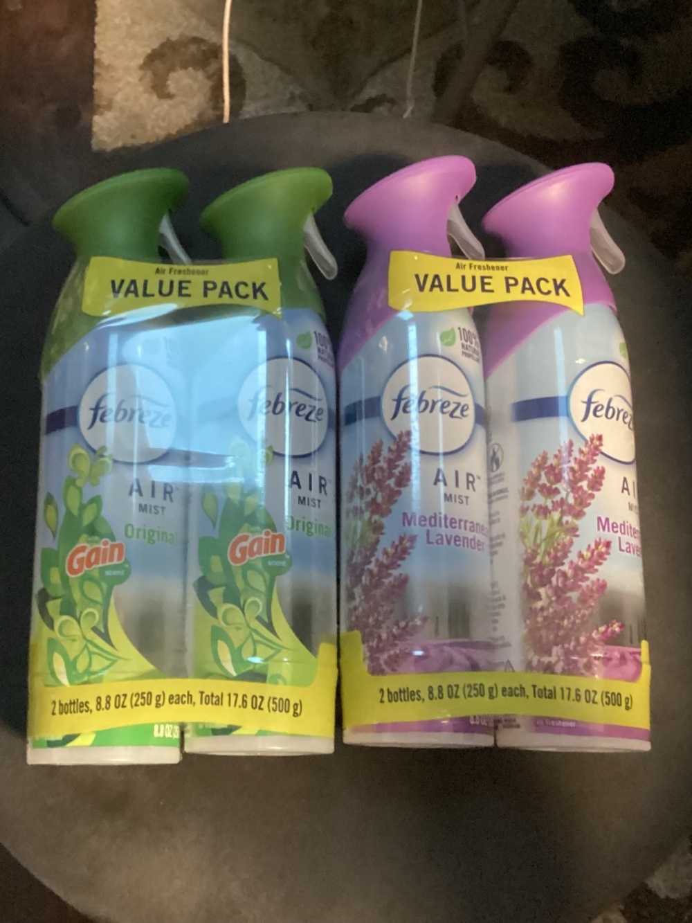 Febreze Air Mist Original Gain & Mediterranean Lavender Value Pack Bundle